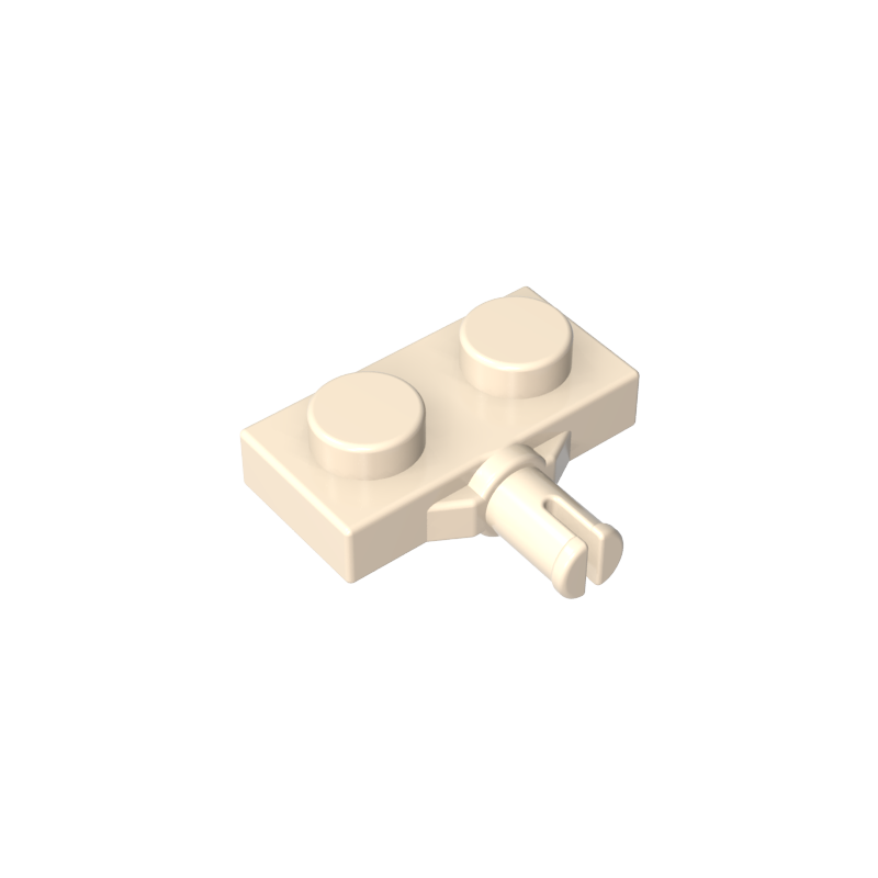 GDS-1065 - Plate Special 1 x 2 with Wheel Holder, Single Slit