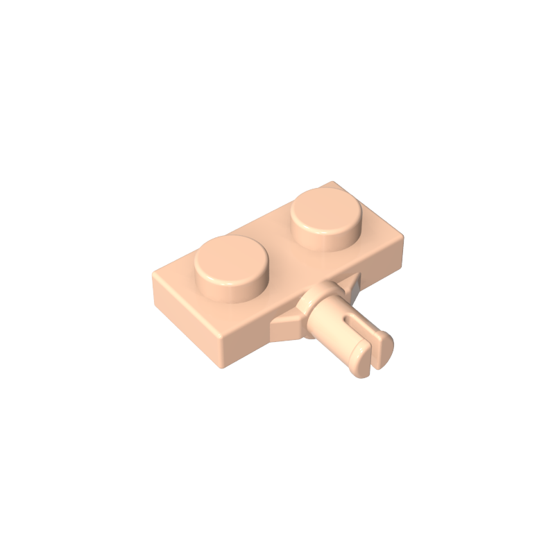 GDS-1065 - Plate Special 1 x 2 with Wheel Holder, Single Slit