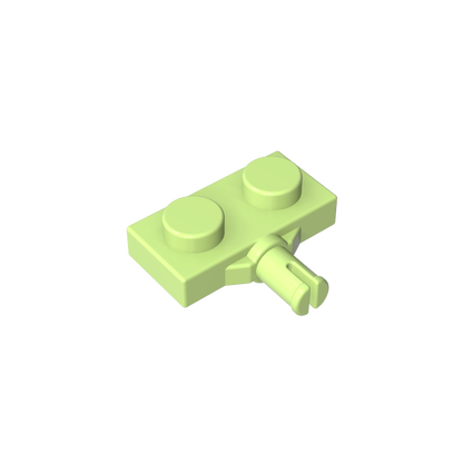 GDS-1065 - Plate Special 1 x 2 with Wheel Holder, Single Slit