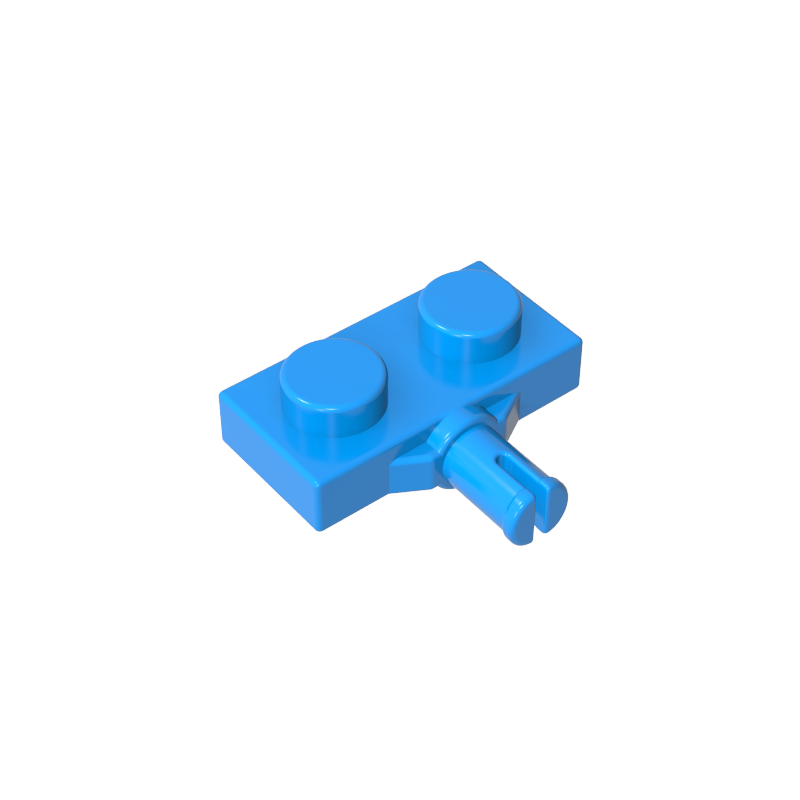GDS-1065 - Plate Special 1 x 2 with Wheel Holder, Single Slit