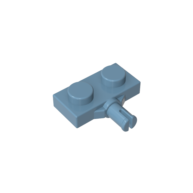 GDS-1065 - Plate Special 1 x 2 with Wheel Holder, Single Slit