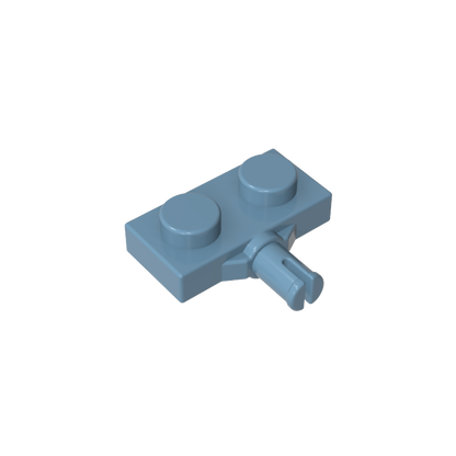 GDS-1065 - Plate Special 1 x 2 with Wheel Holder, Single Slit