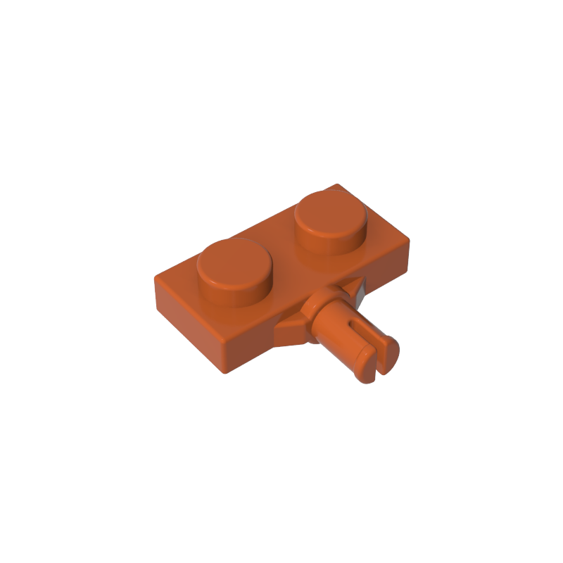 GDS-1065 - Plate Special 1 x 2 with Wheel Holder, Single Slit