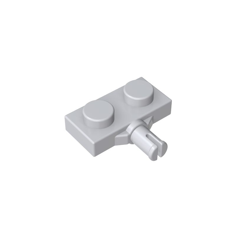 GDS-1065 - Plate Special 1 x 2 with Wheel Holder, Single Slit