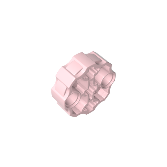 GDS-1074 - Large Figure Weapon, Barrel with 2 Pin Holes and 3 Axle Holes