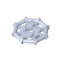 GDS-1075 - Plate Special 2 x 2 with Bar Frame Octagonal, Reinforced, Completely Round Studs