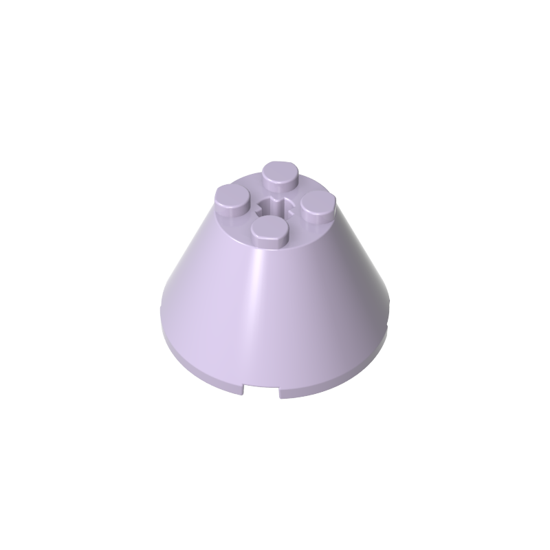 GDS-1086 - Cone 4 x 4 x 2 with Axle Hole [Plain]