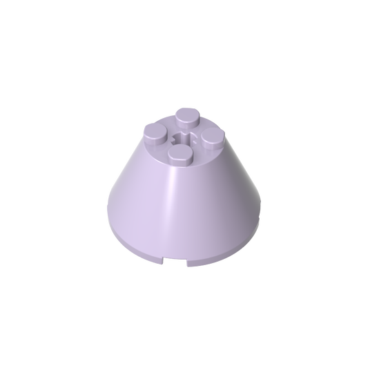 GDS-1086 - Cone 4 x 4 x 2 with Axle Hole [Plain]