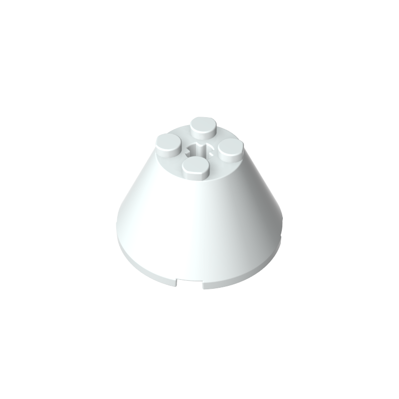 GDS-1086 - Cone 4 x 4 x 2 with Axle Hole [Plain]