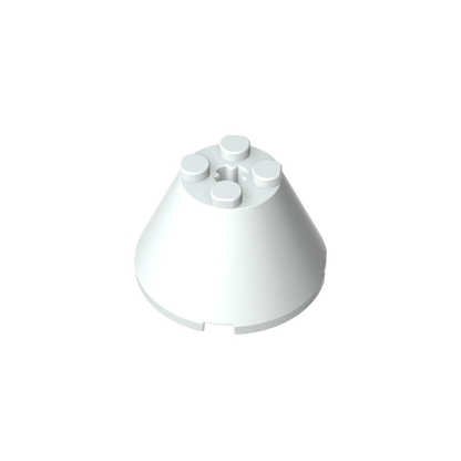 GDS-1086 - Cone 4 x 4 x 2 with Axle Hole [Plain]