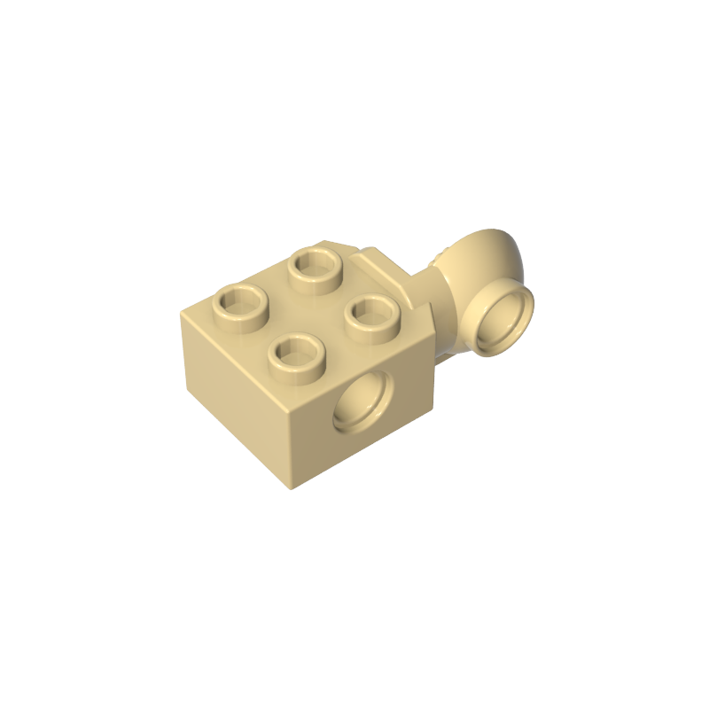 GDS-1088 - Technic Brick Special 2 x 2 with Pin Hole, Rotation Joint Ball Half [Vertical Side]