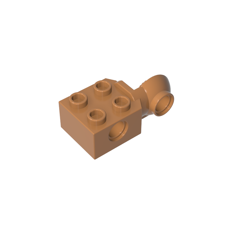 GDS-1088 - Technic Brick Special 2 x 2 with Pin Hole, Rotation Joint Ball Half [Vertical Side]