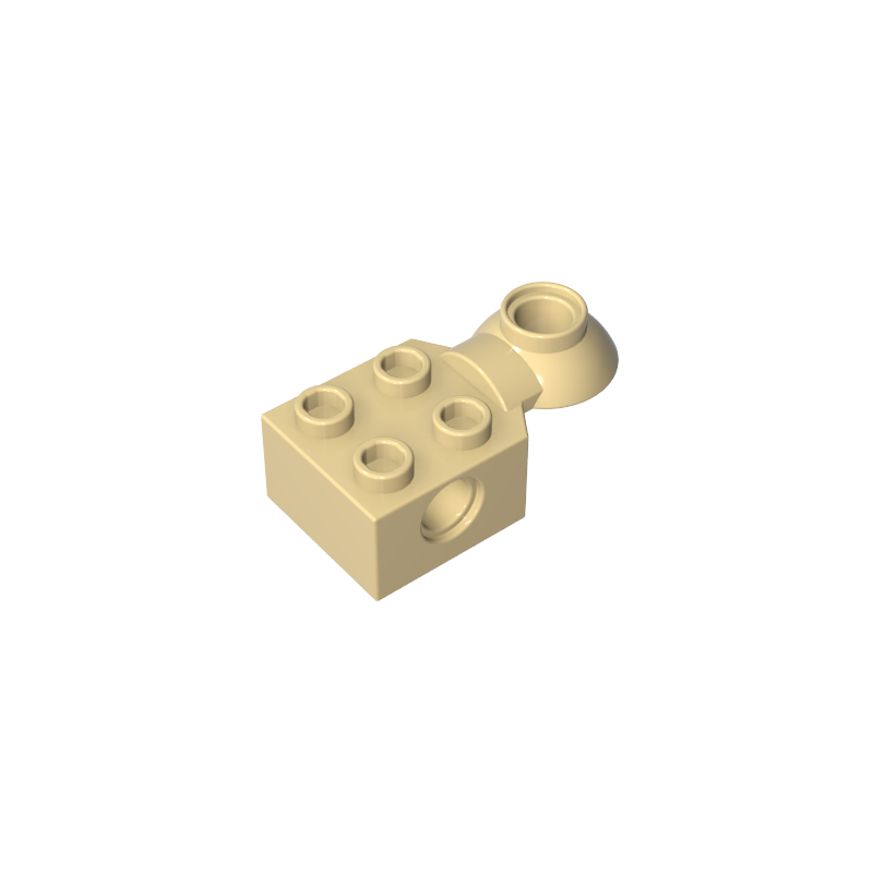 GDS-1089 - Technic Brick Special 2 x 2 with Pin Hole, Rotation Joint Ball Half [Horizontal Top]