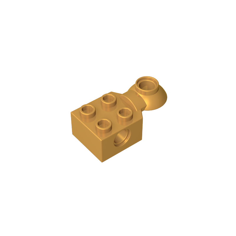 GDS-1089 - Technic Brick Special 2 x 2 with Pin Hole, Rotation Joint Ball Half [Horizontal Top]