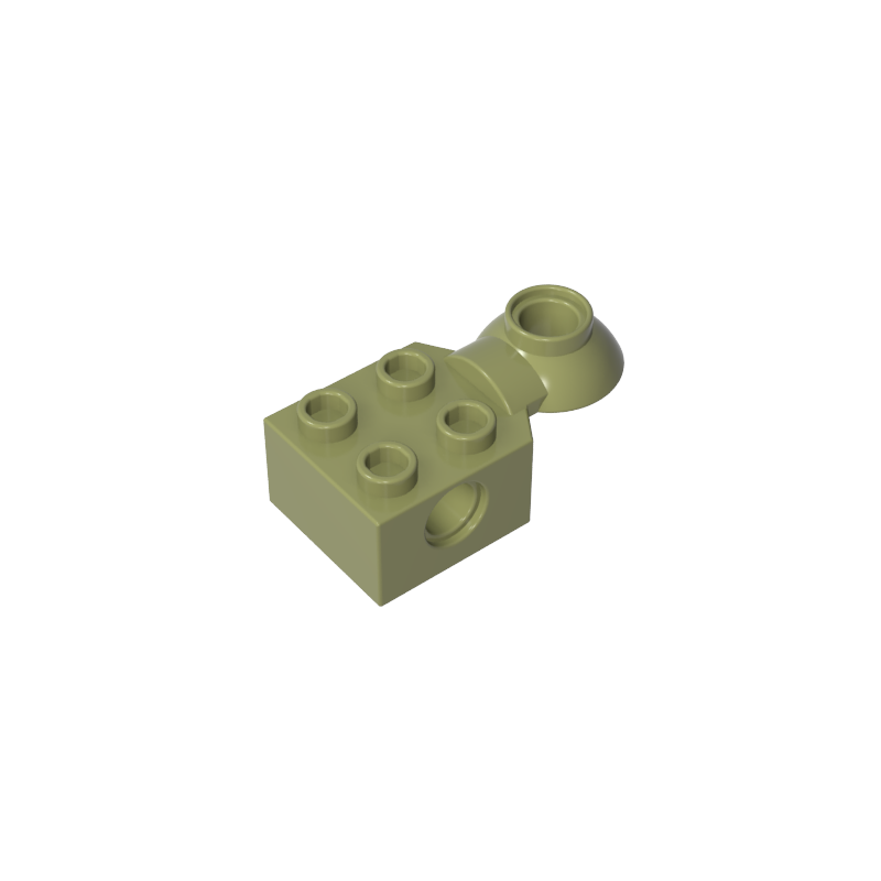GDS-1089 - Technic Brick Special 2 x 2 with Pin Hole, Rotation Joint Ball Half [Horizontal Top]