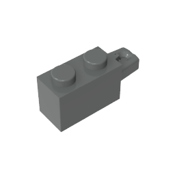 GDS-1093 - Hinge Brick 1 x 2 Locking with 1 Finger Horizontal End