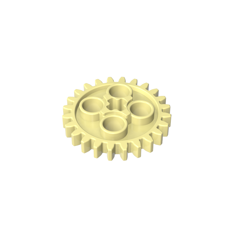 GDS-1098 - Technic Gear 24 Tooth [Old Style - Three axle holes]