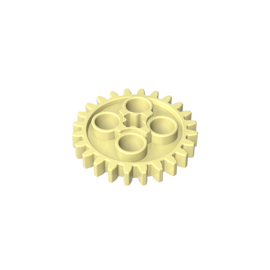 GDS-1098 - Technic Gear 24 Tooth [Old Style - Three axle holes]