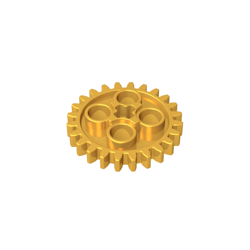 GDS-1098 - Technic Gear 24 Tooth [Old Style - Three axle holes]