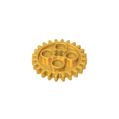 GDS-1098 - Technic Gear 24 Tooth [Old Style - Three axle holes]