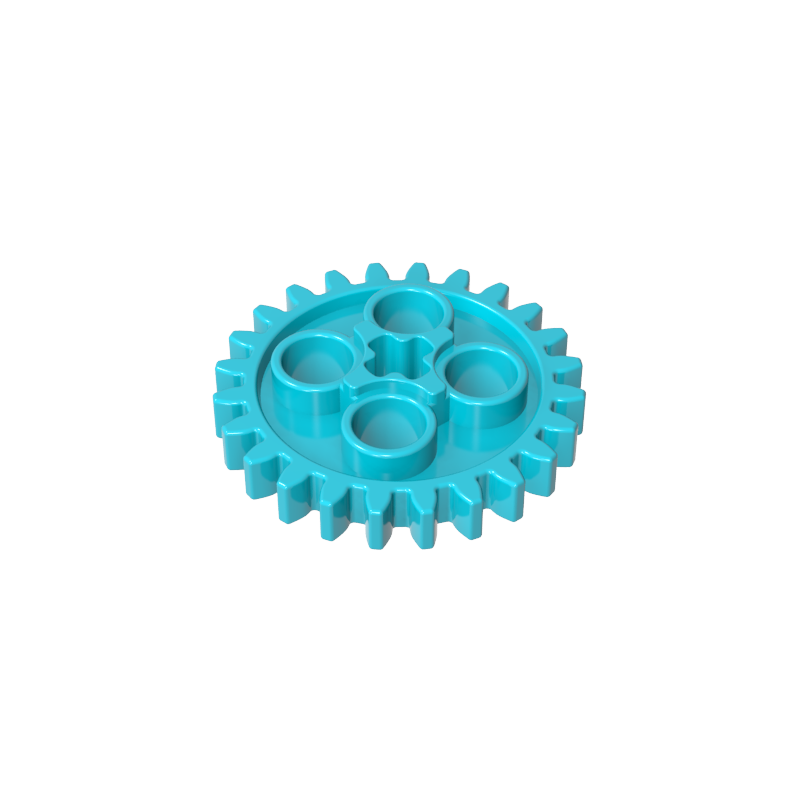 GDS-1098 - Technic Gear 24 Tooth [Old Style - Three axle holes]
