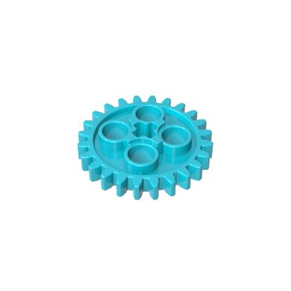 GDS-1098 - Technic Gear 24 Tooth [Old Style - Three axle holes]