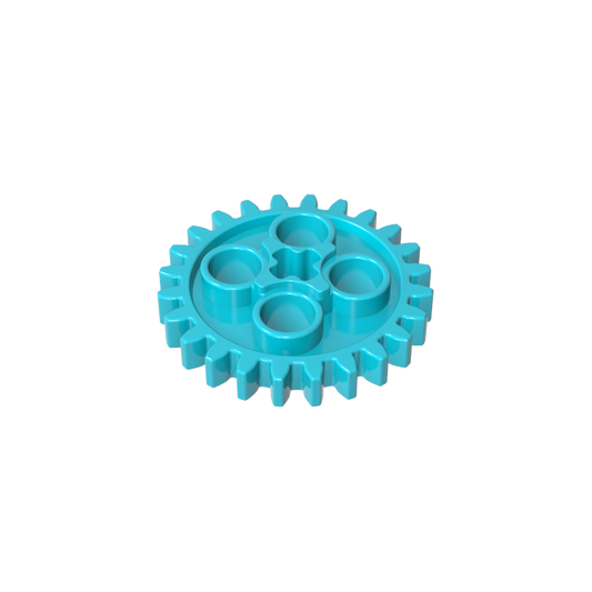 GDS-1098 - Technic Gear 24 Tooth [Old Style - Three axle holes]
