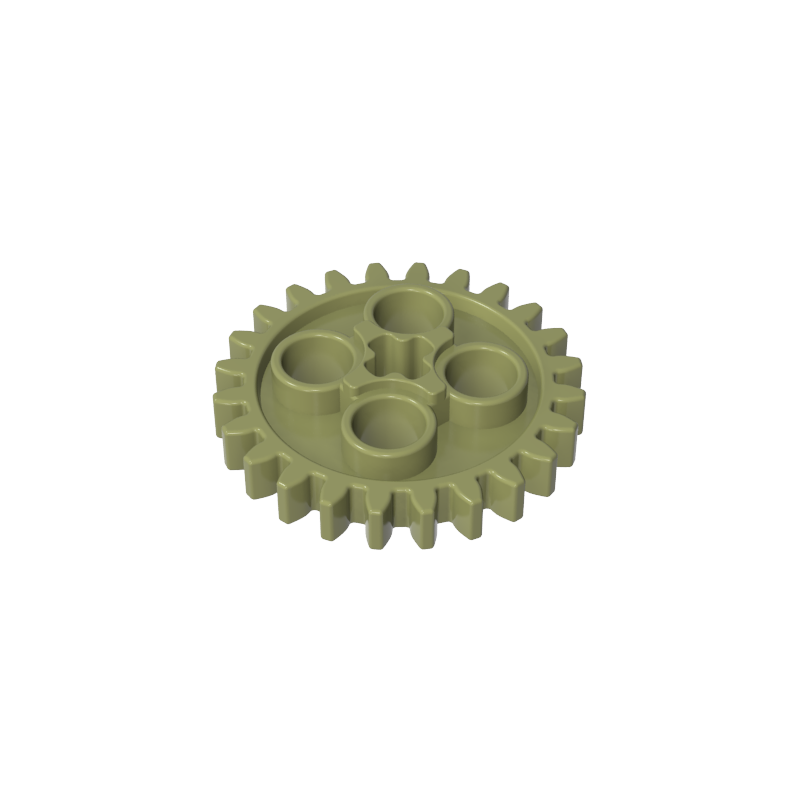GDS-1098 - Technic Gear 24 Tooth [Old Style - Three axle holes]