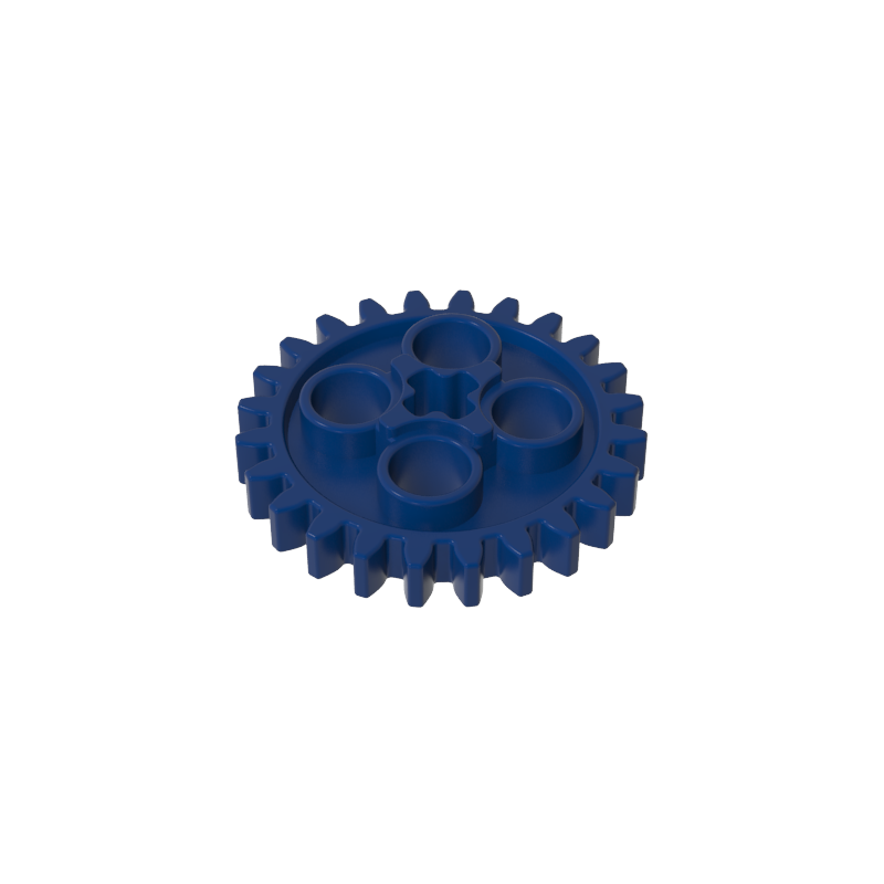 GDS-1098 - Technic Gear 24 Tooth [Old Style - Three axle holes]