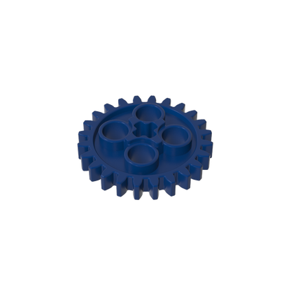 GDS-1098 - Technic Gear 24 Tooth [Old Style - Three axle holes]