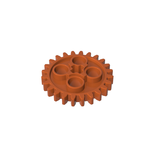 GDS-1098 - Technic Gear 24 Tooth [Old Style - Three axle holes]