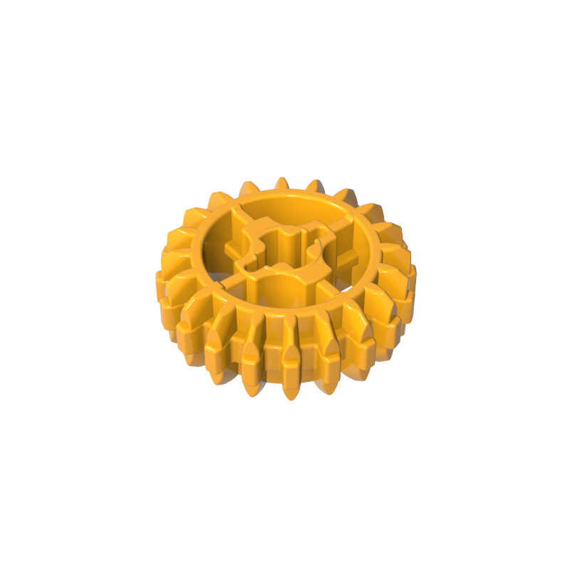 GDS-1103 - Technic Gear 20 Tooth Double Bevel with Axle Hole Type 1 [+ Opening]