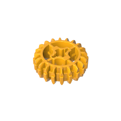 GDS-1103 - Technic Gear 20 Tooth Double Bevel with Axle Hole Type 1 [+ Opening]