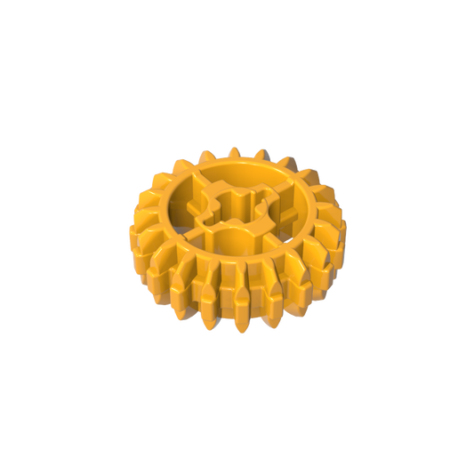 GDS-1103 - Technic Gear 20 Tooth Double Bevel with Axle Hole Type 1 [+ Opening]