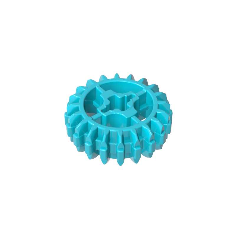 GDS-1103 - Technic Gear 20 Tooth Double Bevel with Axle Hole Type 1 [+ Opening]