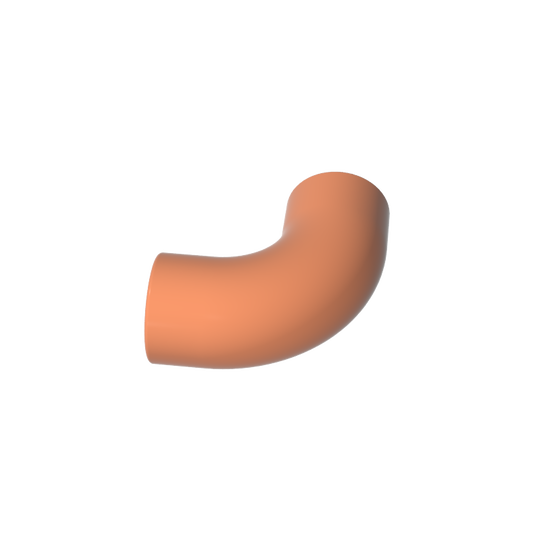 GDS-1114 - Brick Round 1 x 1 diameter Tube with 90 Degree Elbow (2 x 2 x 1) and Axle Holes (Crossholes) at each end