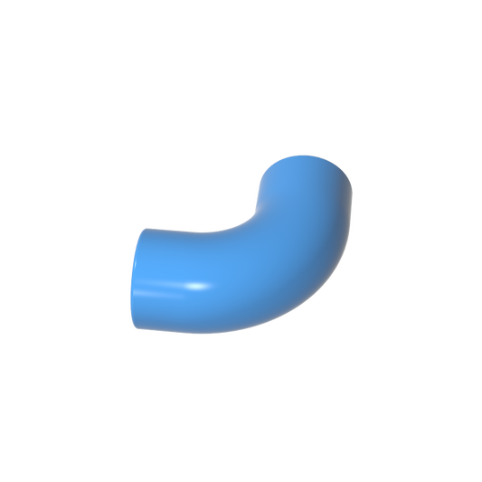 GDS-1114 - Brick Round 1 x 1 diameter Tube with 90 Degree Elbow (2 x 2 x 1) and Axle Holes (Crossholes) at each end