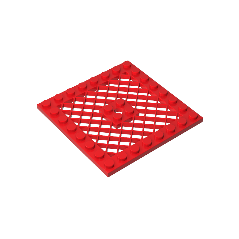 GDS-1122 - Plate Special 8 x 8 with Grille [Hole in Center]