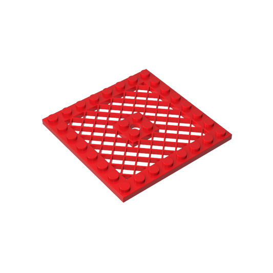 GDS-1122 - Plate Special 8 x 8 with Grille [Hole in Center]