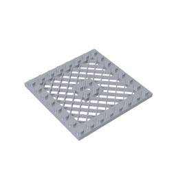 GDS-1122 - Plate Special 8 x 8 with Grille [Hole in Center]