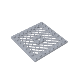 GDS-1122 - Plate Special 8 x 8 with Grille [Hole in Center]