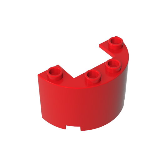 GDS-1127 - Cylinder Half 2 x 4 x 2 with 1 x 2 Cutout