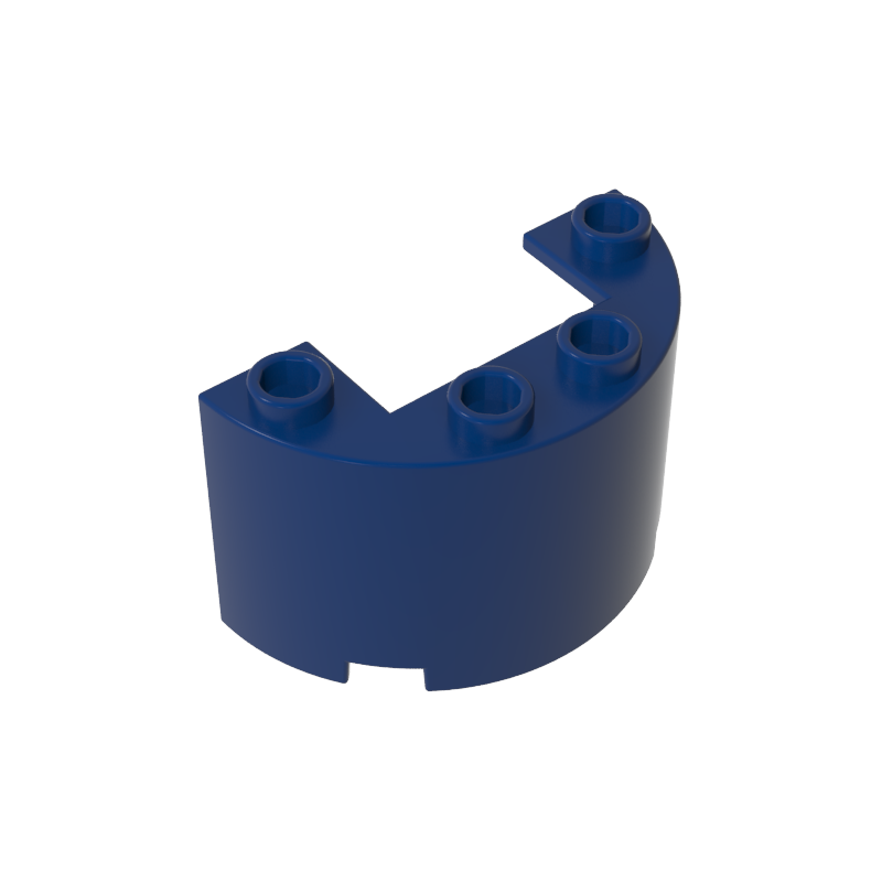 GDS-1127 - Cylinder Half 2 x 4 x 2 with 1 x 2 Cutout
