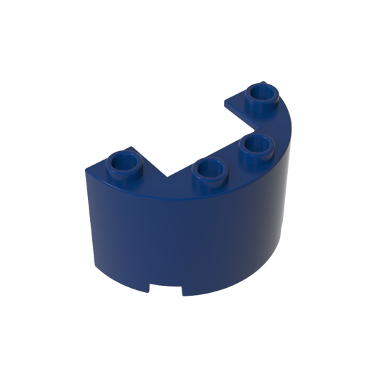 GDS-1127 - Cylinder Half 2 x 4 x 2 with 1 x 2 Cutout