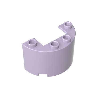 GDS-1127 - Cylinder Half 2 x 4 x 2 with 1 x 2 Cutout