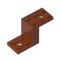 GDS-1129 - Bracket 5 x 2 x 2 1/3 with Inside Stud Holder