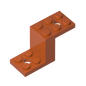 GDS-1129 - Bracket 5 x 2 x 2 1/3 with Inside Stud Holder