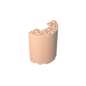 GDS-1137 - Cylinder Half 3 x 6 x 6 with 1 x 2 Cutout