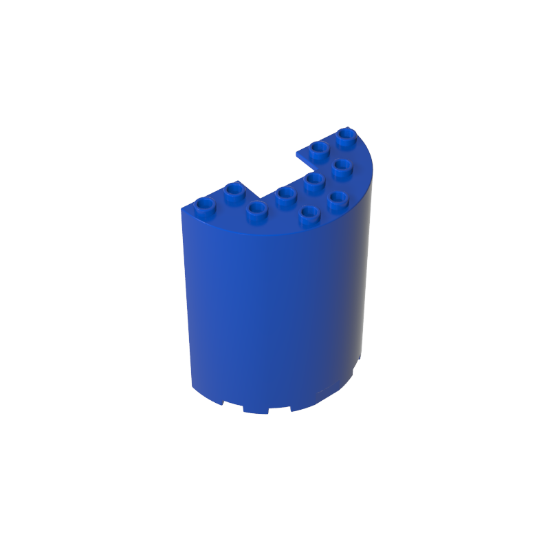 GDS-1137 - Cylinder Half 3 x 6 x 6 with 1 x 2 Cutout