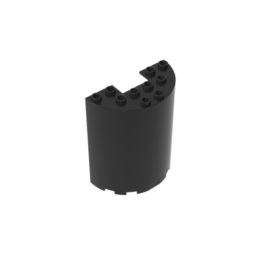 GDS-1137 - Cylinder Half 3 x 6 x 6 with 1 x 2 Cutout